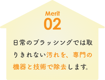 日常のブラッシングでは取りきれない汚れを、専門の機器と技術で除去します。